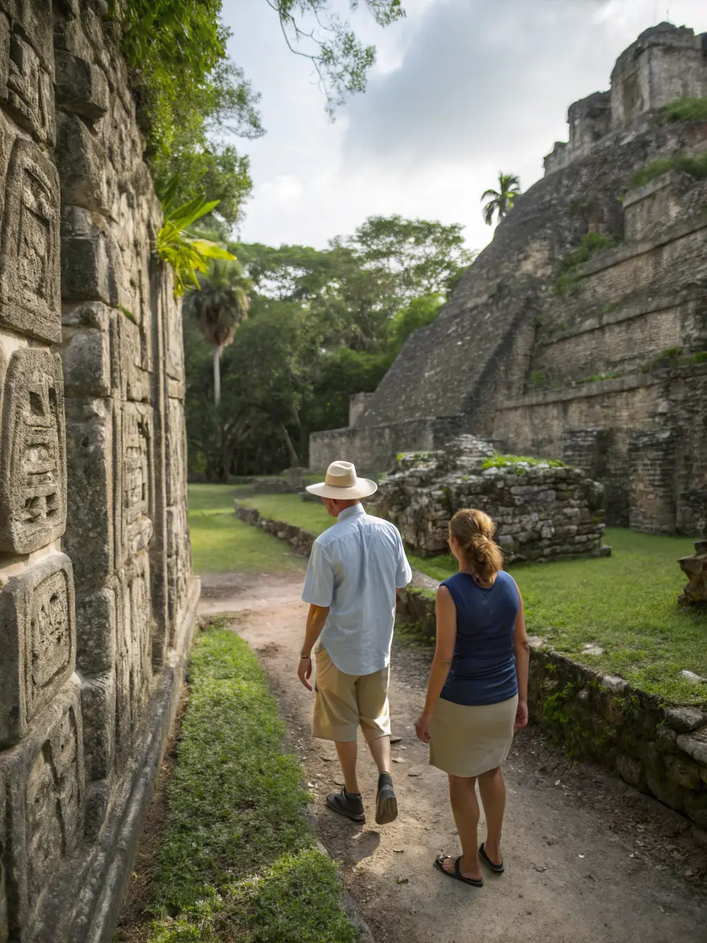 A photograph of a cultural heritage site being carefully documented and preserved by ASSOCIATION PALEODECOUVERTES members, emphasizing the importance of cultural preservation.